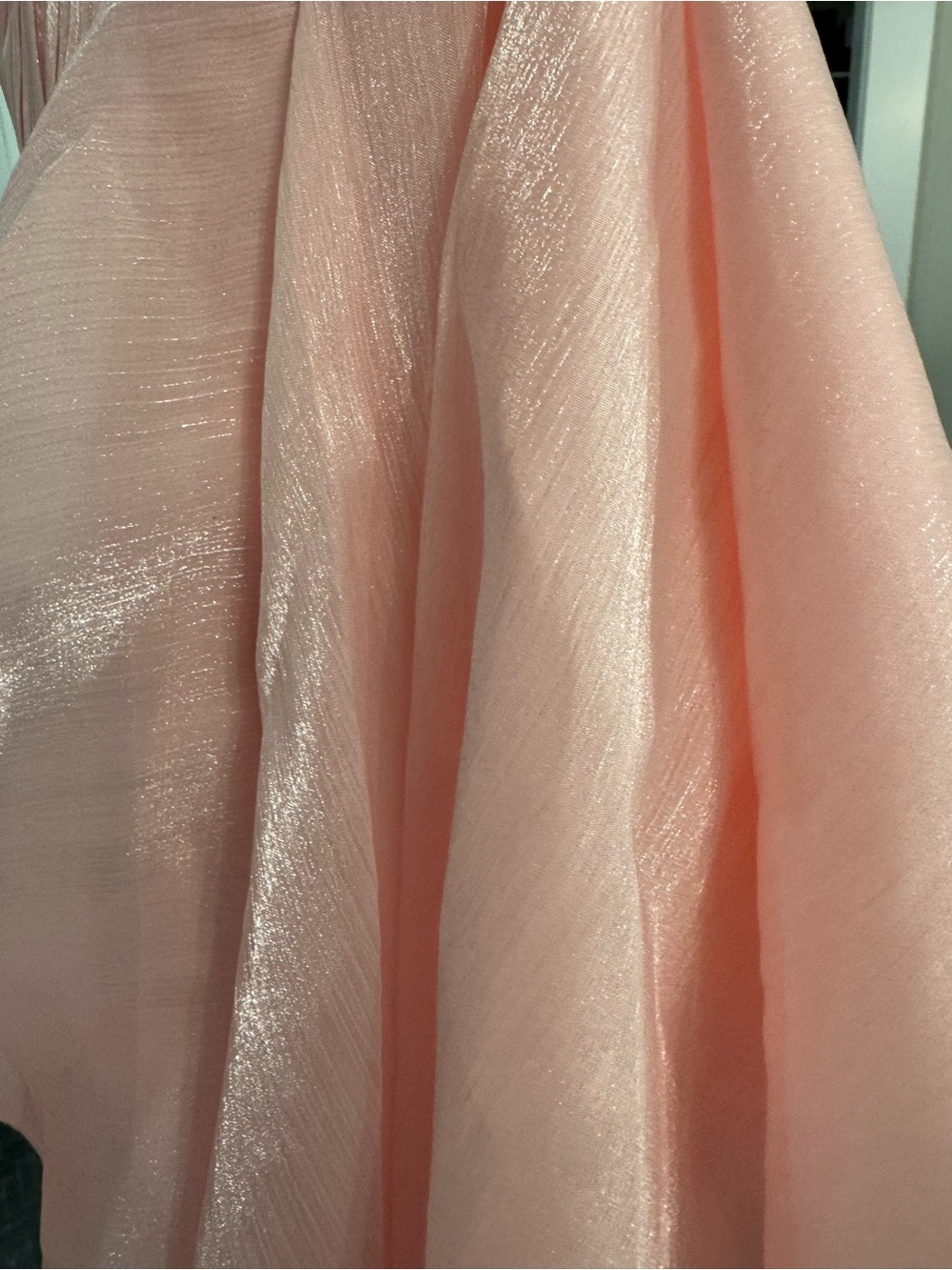 Strapless Light Pink Ruffled Mini Dress - Picture 11 of 11